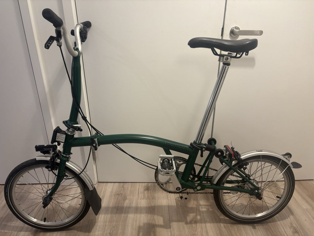 Brompton Green Folding Bike M3L serviced