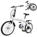 20" Folding Bike Adults Bicycle Adjustable Speed Alloy Bicycle Folding City Bike