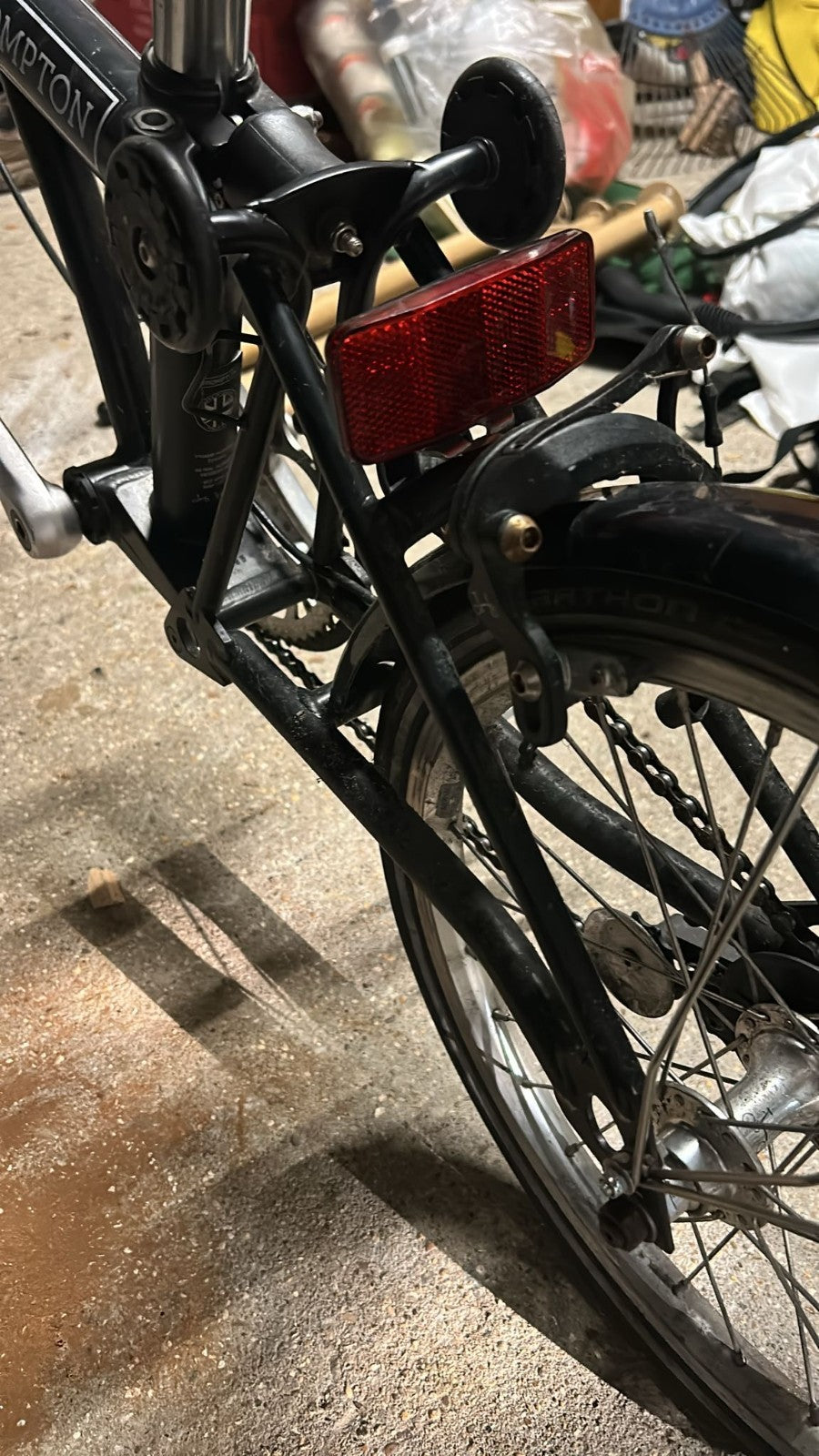 Brompton 2019 S1E Black Folding Bike - Great condition, recently serviced