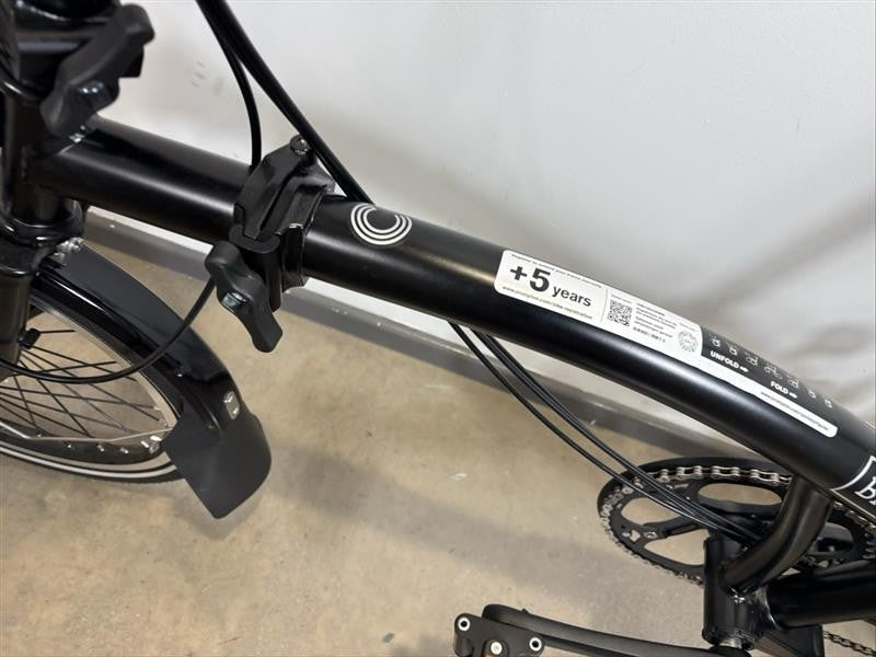 Brompton C Line 6 Speed 2023 Mid Handlebar Folding Bike - Matt Black