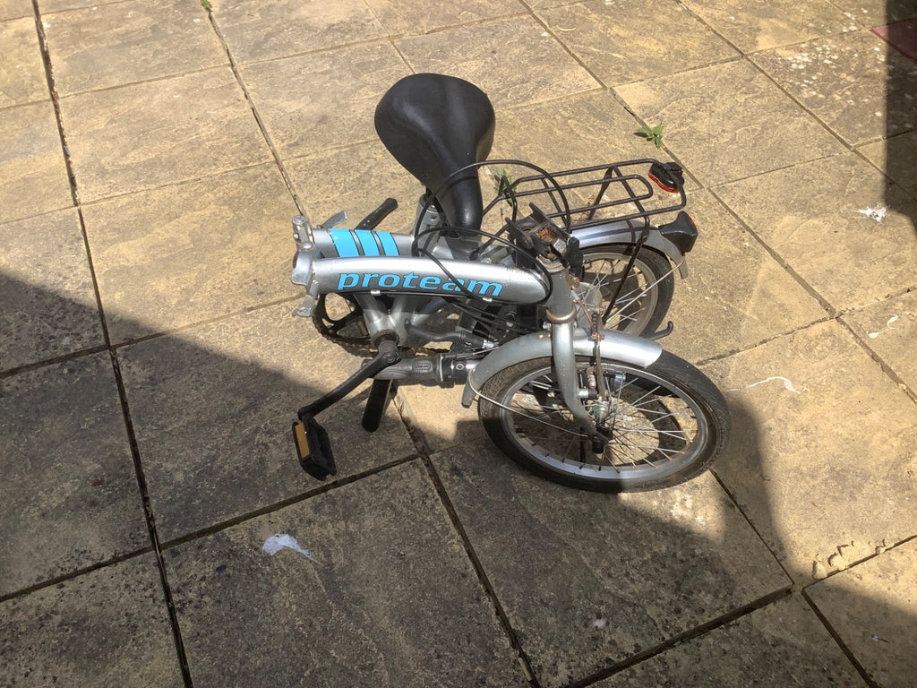 Proteam Folding Bike   6 shimano  gears  16' wheels' bicycle  fold up v-brakes