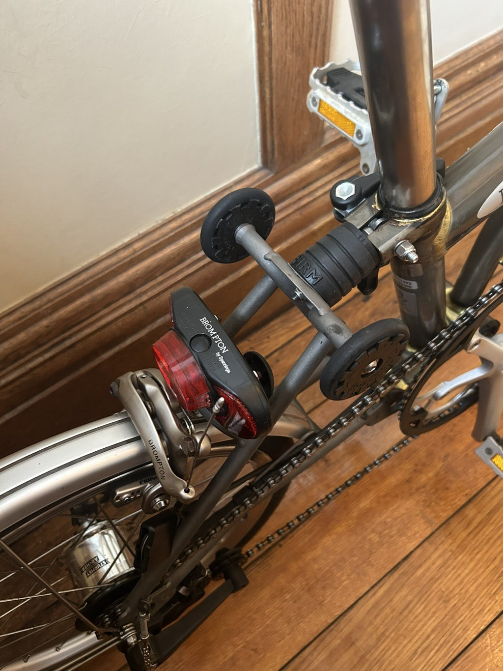 Brompton S6LX - 6 Speed Titanium & Steel Folding Bike - Raw Lacquer