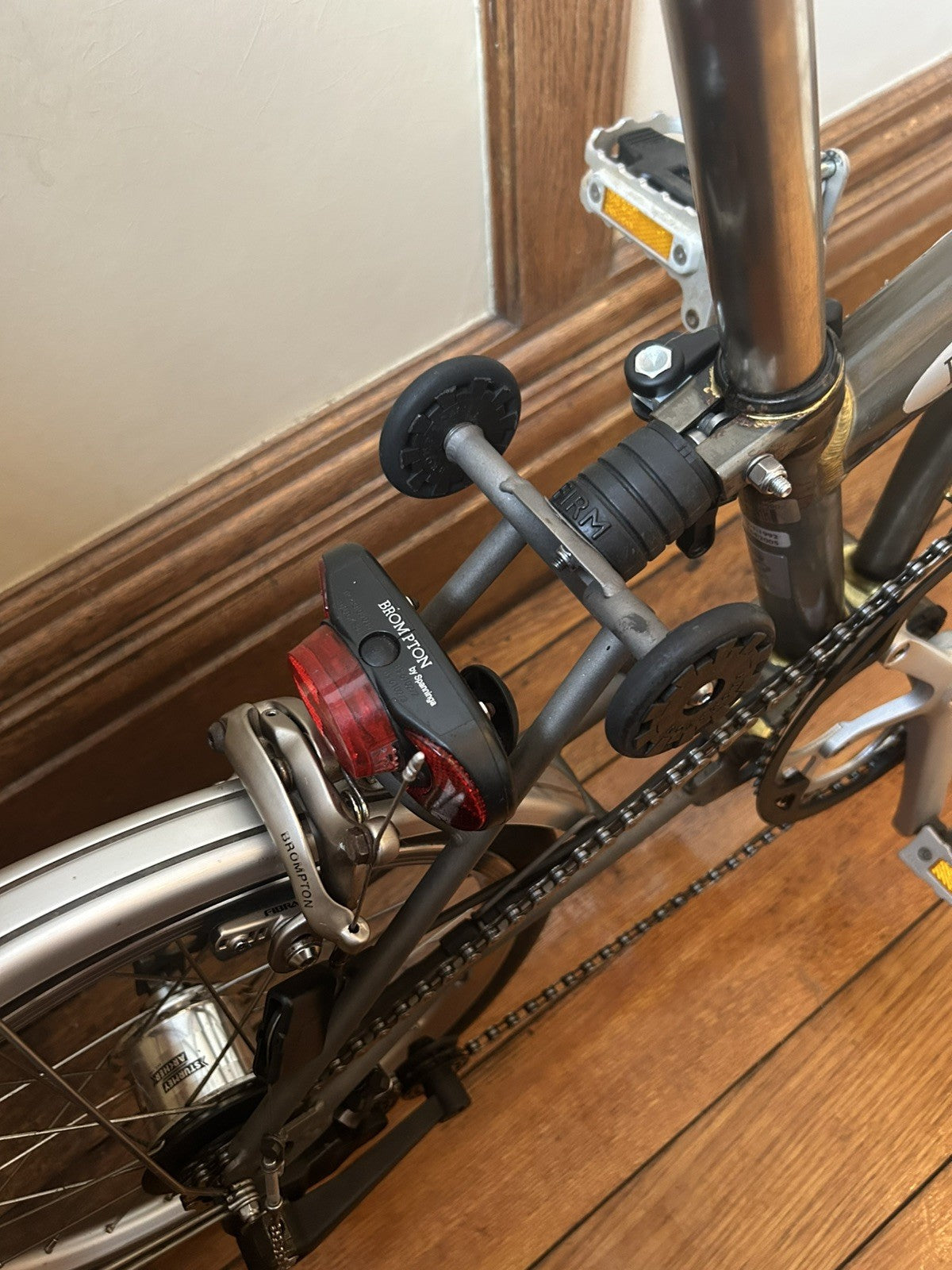 Brompton S6LX - 6 Speed Titanium & Steel Folding Bike - Raw Lacquer