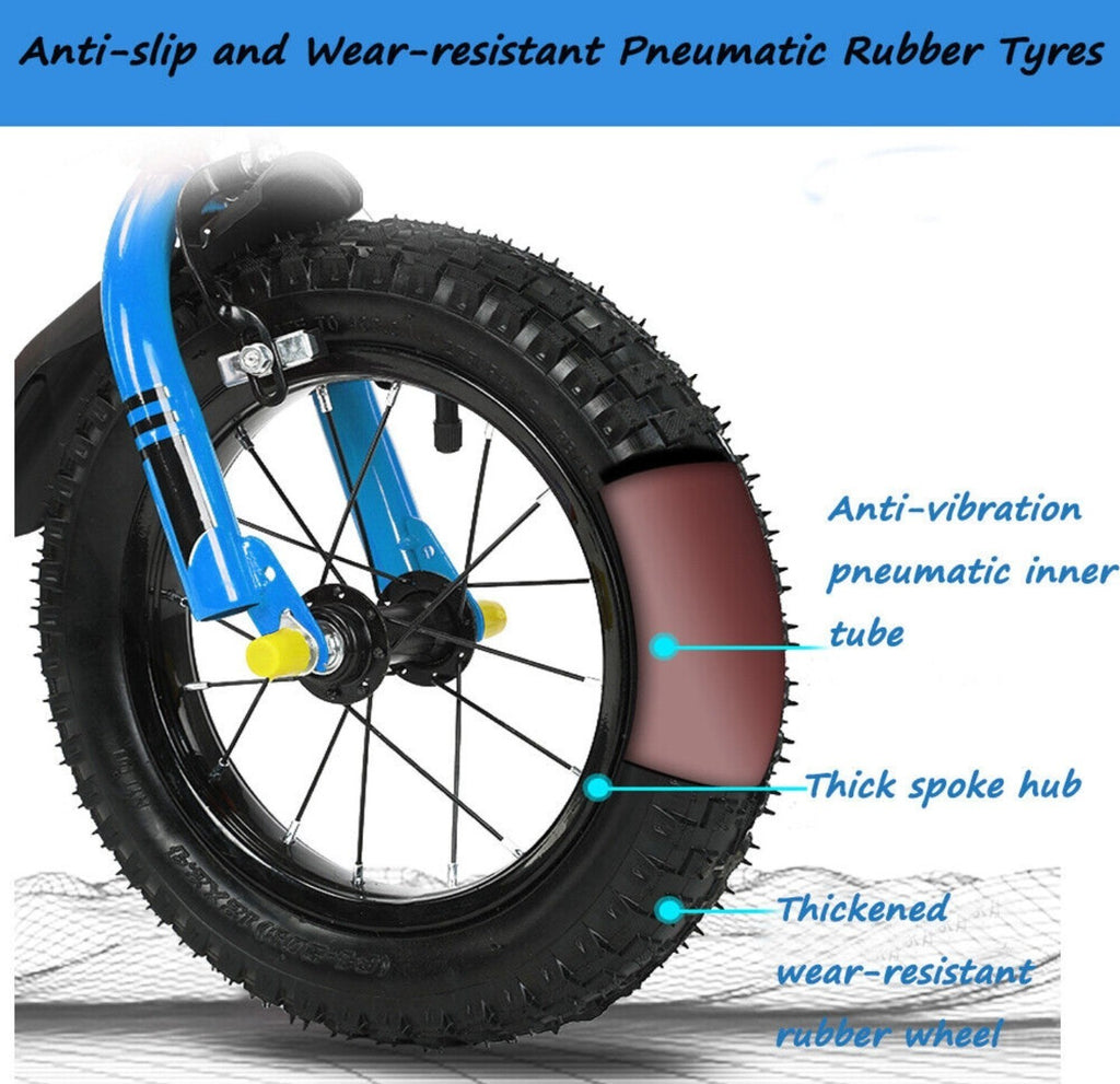 12inch Kids Bike Bicycle Children Boys Foldable Cycle Removable Stabiliser