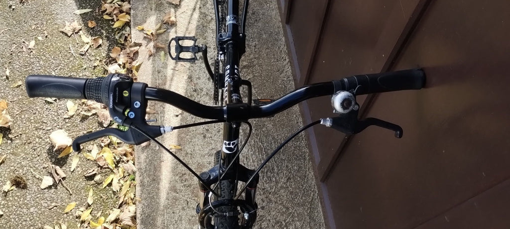 Muddy Fox Compact folding mountain bike.