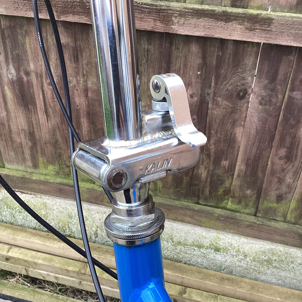 Raleigh Stowaway Steel 6 Speed Folding Bike In Blue - Serviced - 20" Wheels