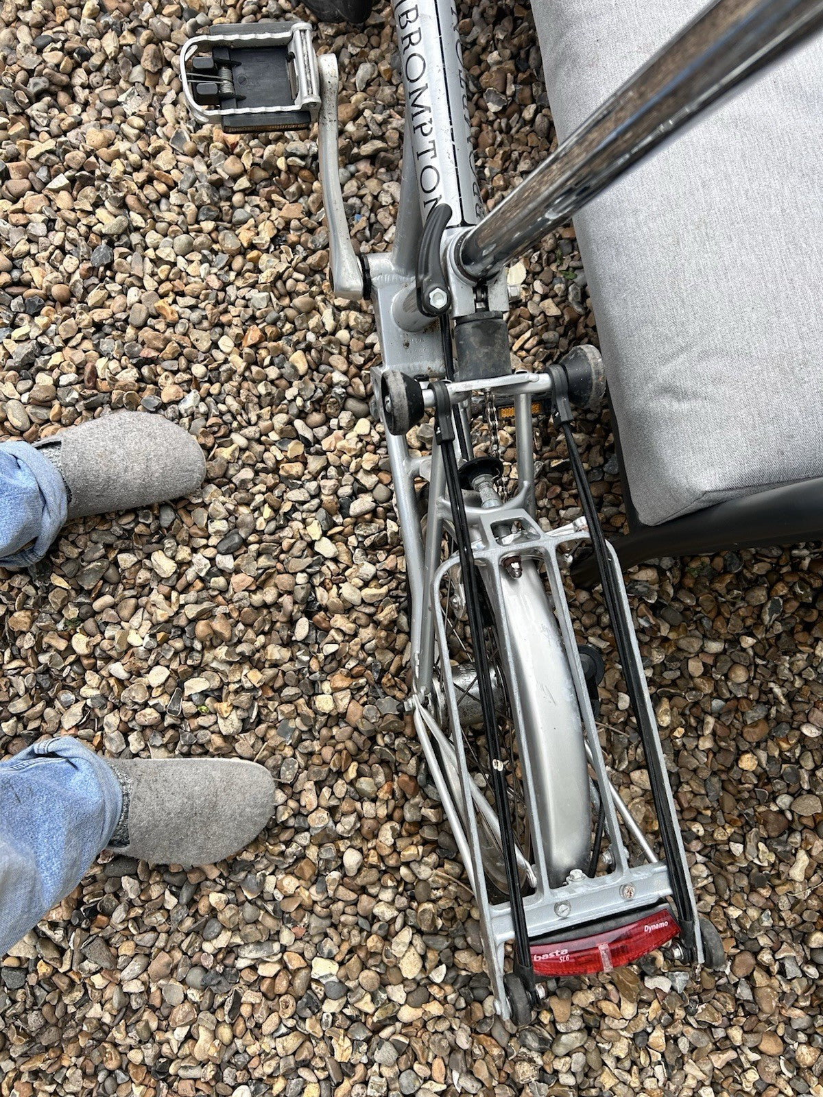 Brompton Vintage Bike Original Collectible silver 5 Speed