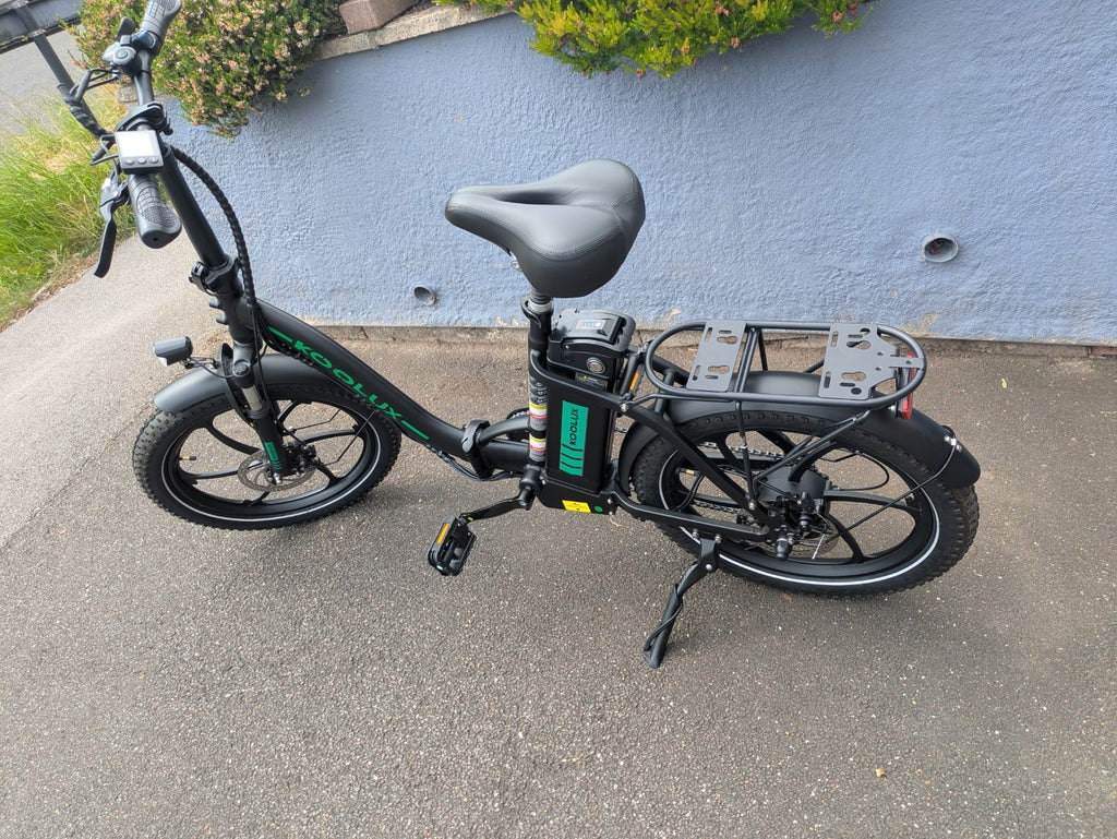 KOOLUX BK6 Foldable Bike, Throttle and rear seat, 250w Road Legal