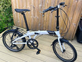 Snicket Adventure 20in Folding Bike 5-Speed Rear Rack Mudguards White/Black