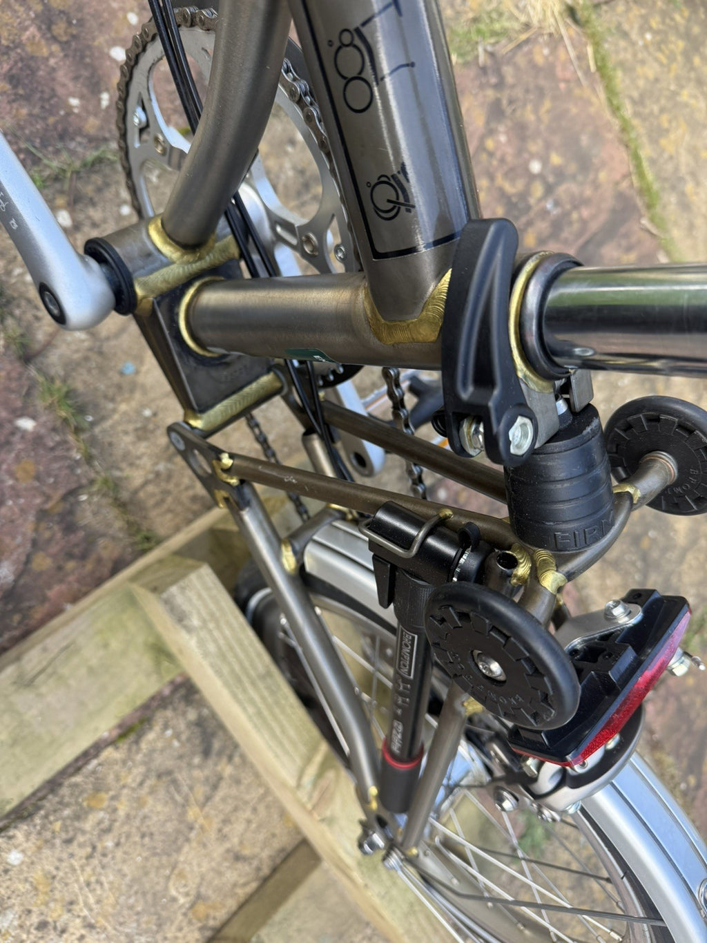 2015 Brompton S3L Folding Bike 3-Speed, Grey Including Carry Bag and Case.