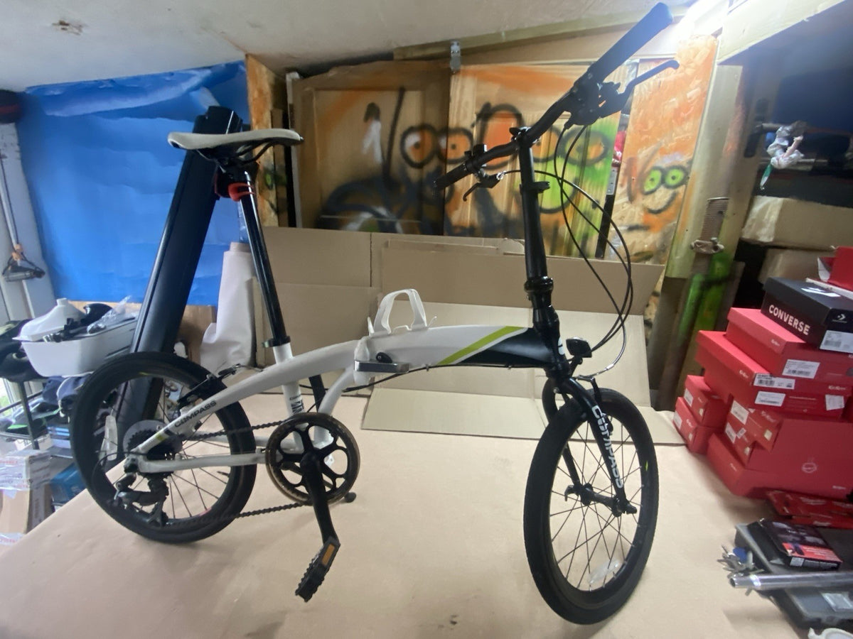 Go Outdoors Compass Northern Folding Bike 20" Wheels White