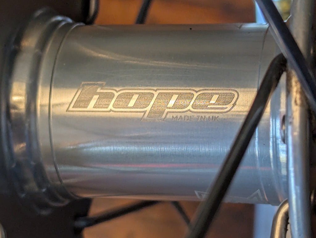 Brompton kinetics disc fork and wheel, Hope hub