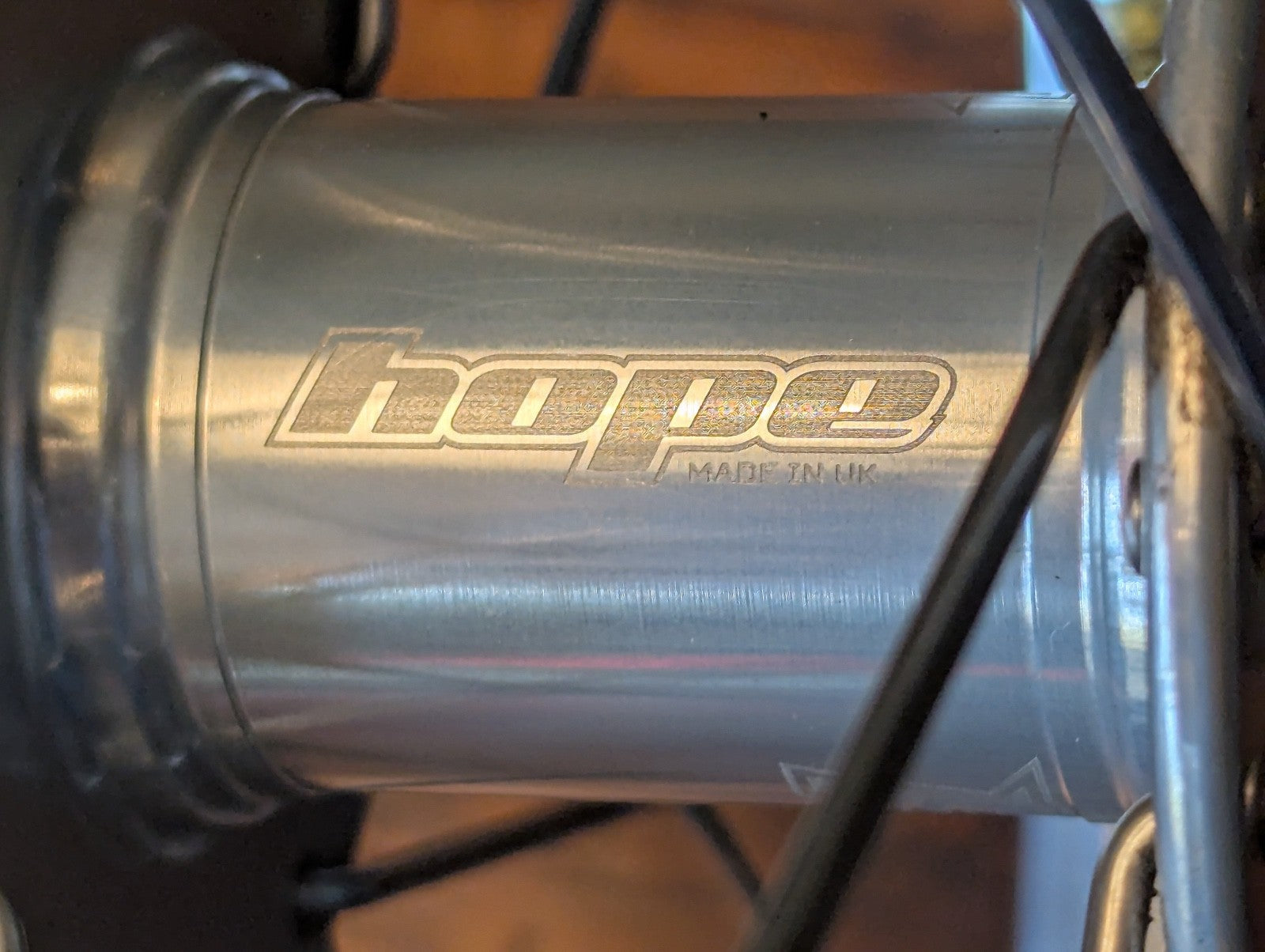 Brompton kinetics disc fork and wheel, Hope hub
