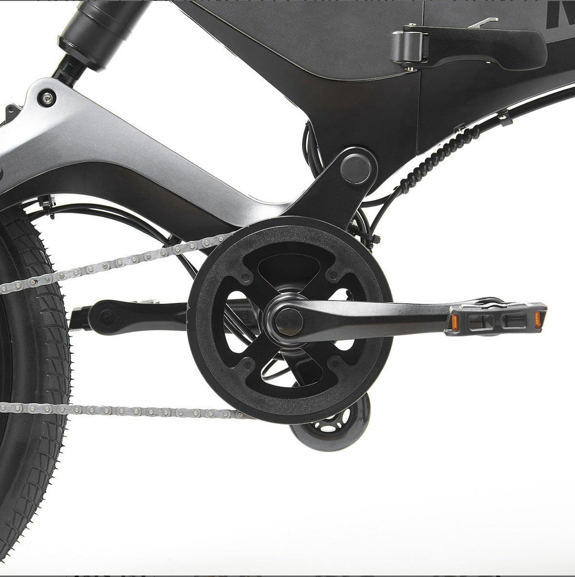MiRiDER 20 20in Foldable  Bike, Disc Brakes, 250W Rear Hub, Grey