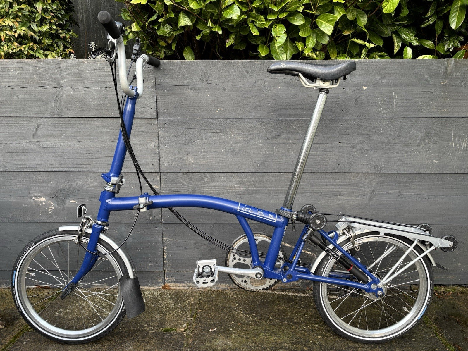 Brompton M6R in Cobalt Blue Folding bike C Line - Very Light Leisure Use Only
