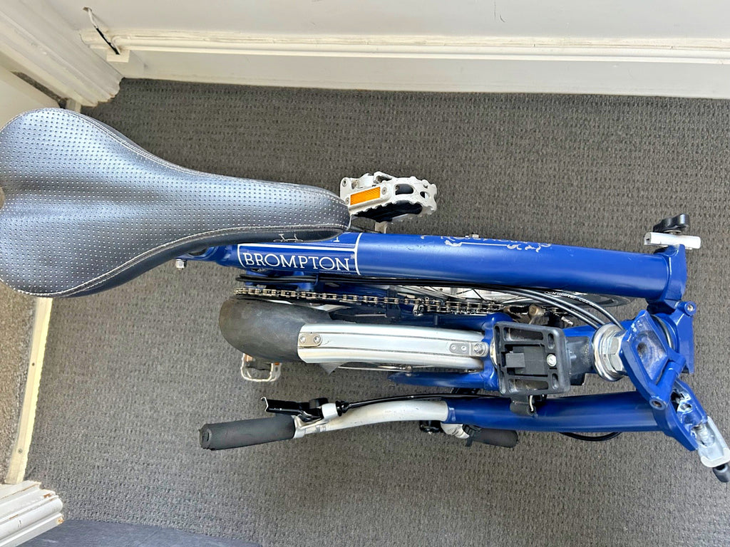 Brompton M6R in Cobalt Blue Folding bike C Line