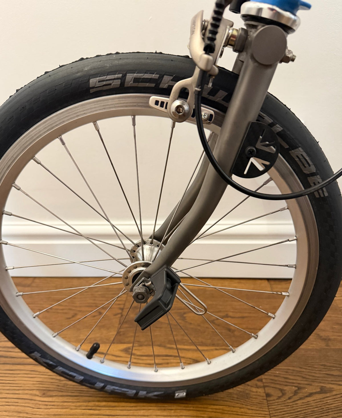 Brompton Superlight Cornflower H6L Custom Titanium 10kg Kuosac Folding Bike