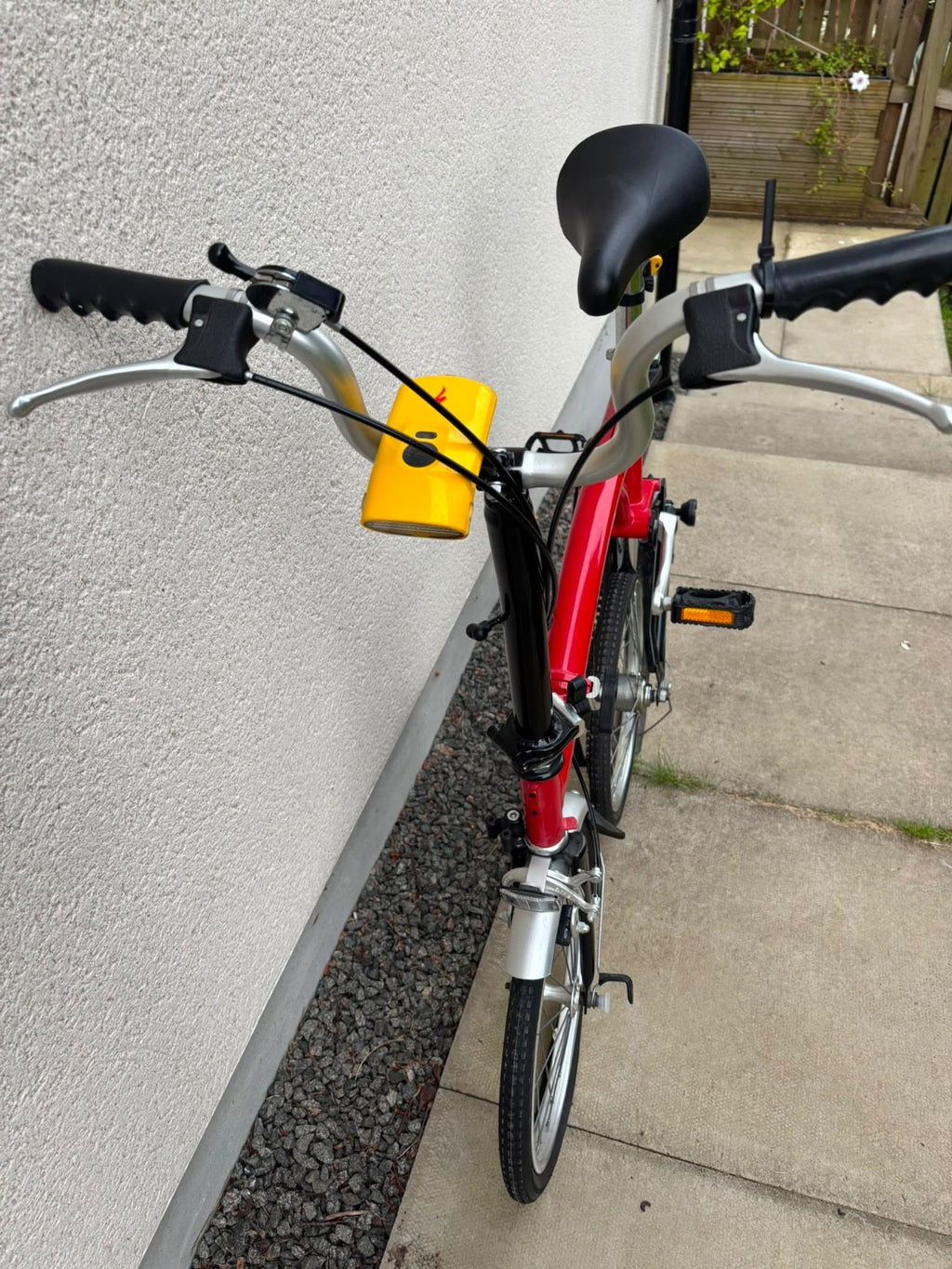 Brompton Folding Bike - Red. 3 speed. Barely used