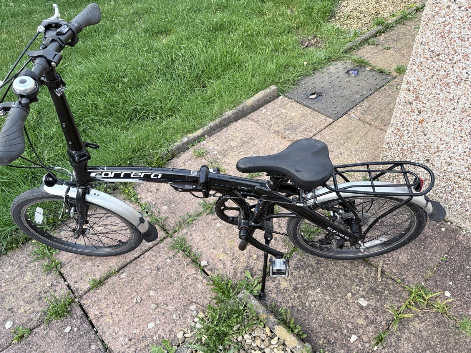 Carrera Folding Bike 8-Speed, Lightweight Aluminium Frame