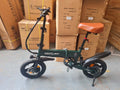 14" Portable Commuter Bike 50km 36V 7.8A Folding City Bike Full Disc-F200R Green