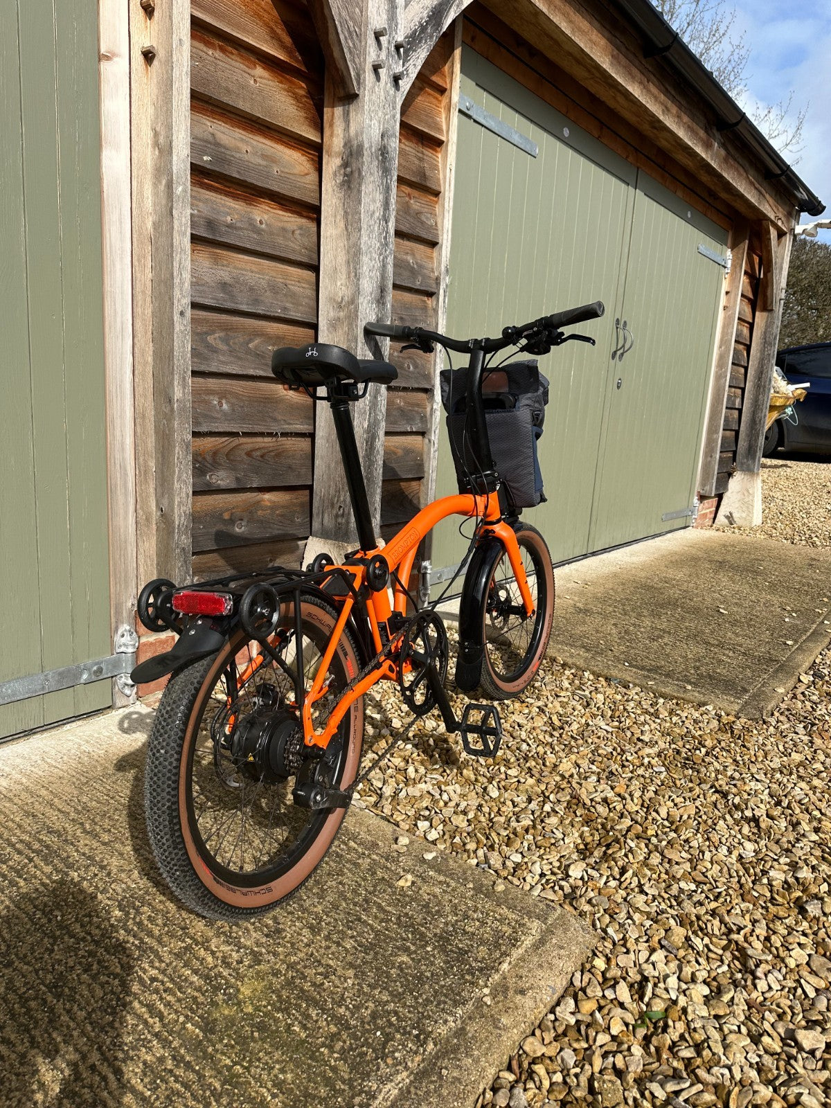 brompton g line bike- extremely rarely used. recently purchased for a timeframe