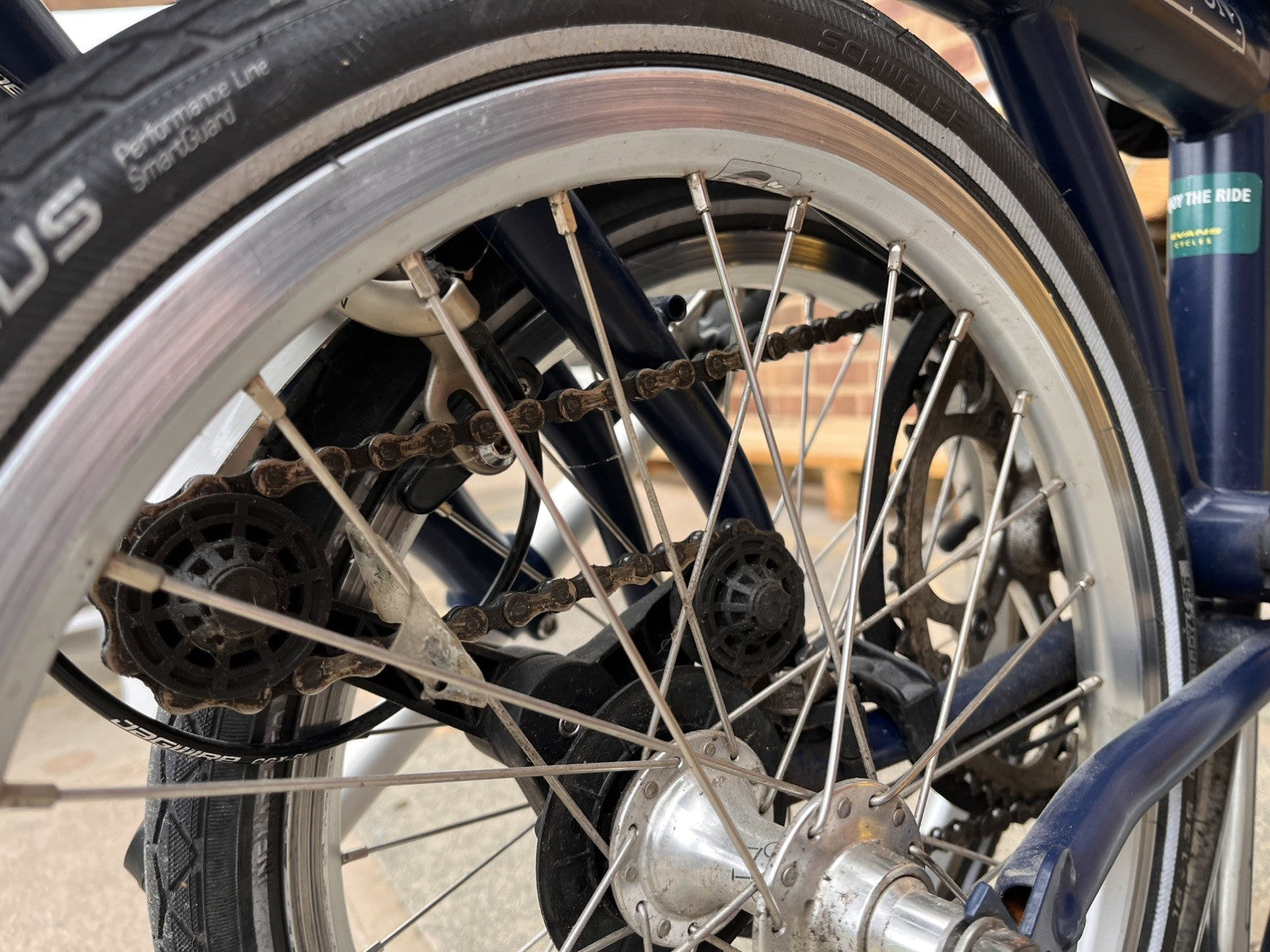 Brompton ML2 Folding Bike Navy Blue 2 Speed, 2017 Model