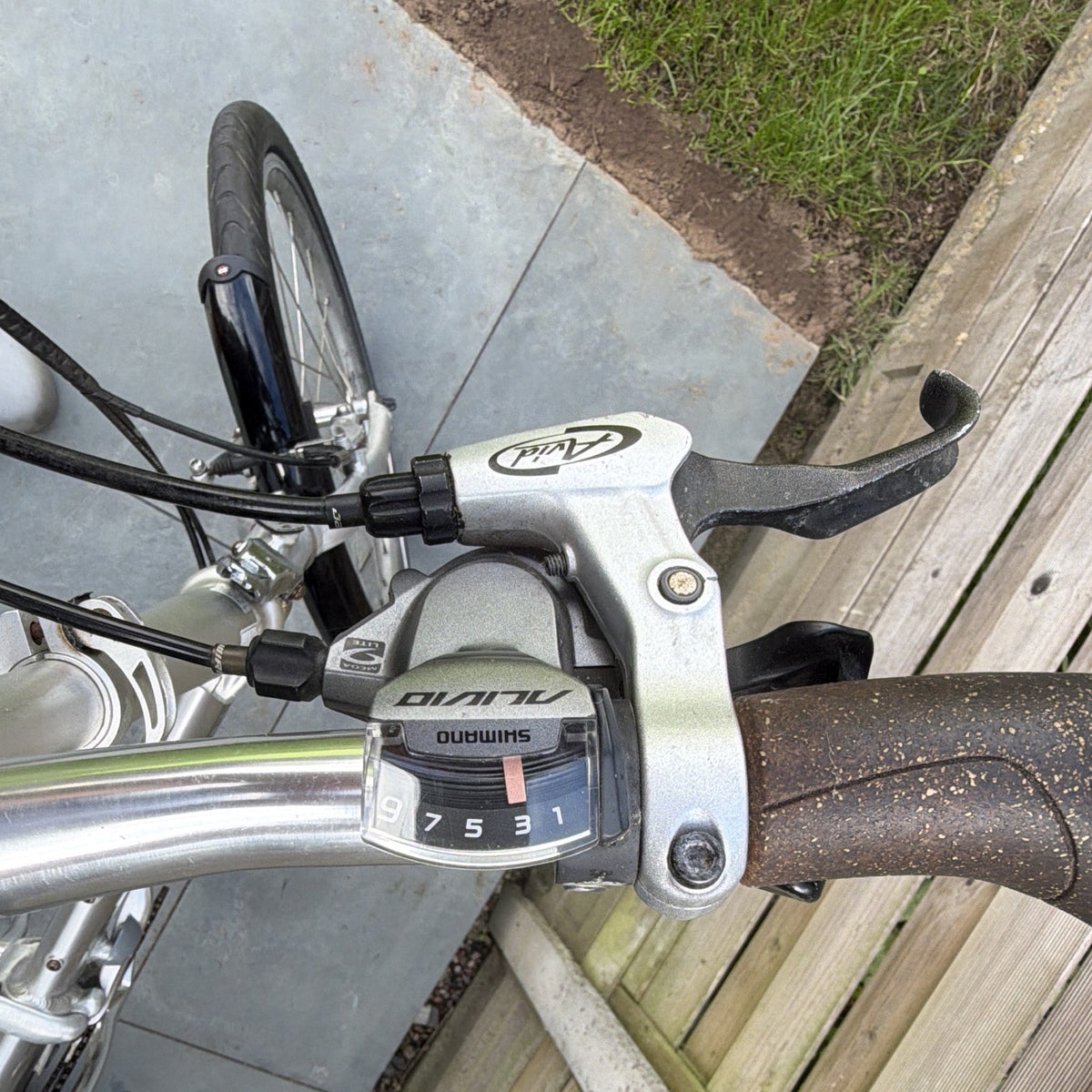 Bickerton Junction 1909 20in Folding Bike 7 Speed Silver Mudguards M Alloy