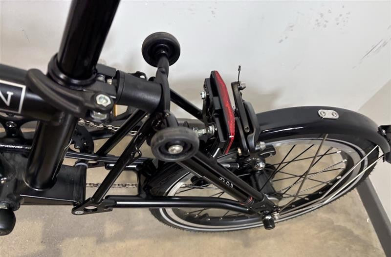 Brompton C Line 6 Speed 2023 Mid Handlebar Folding Bike - Matt Black