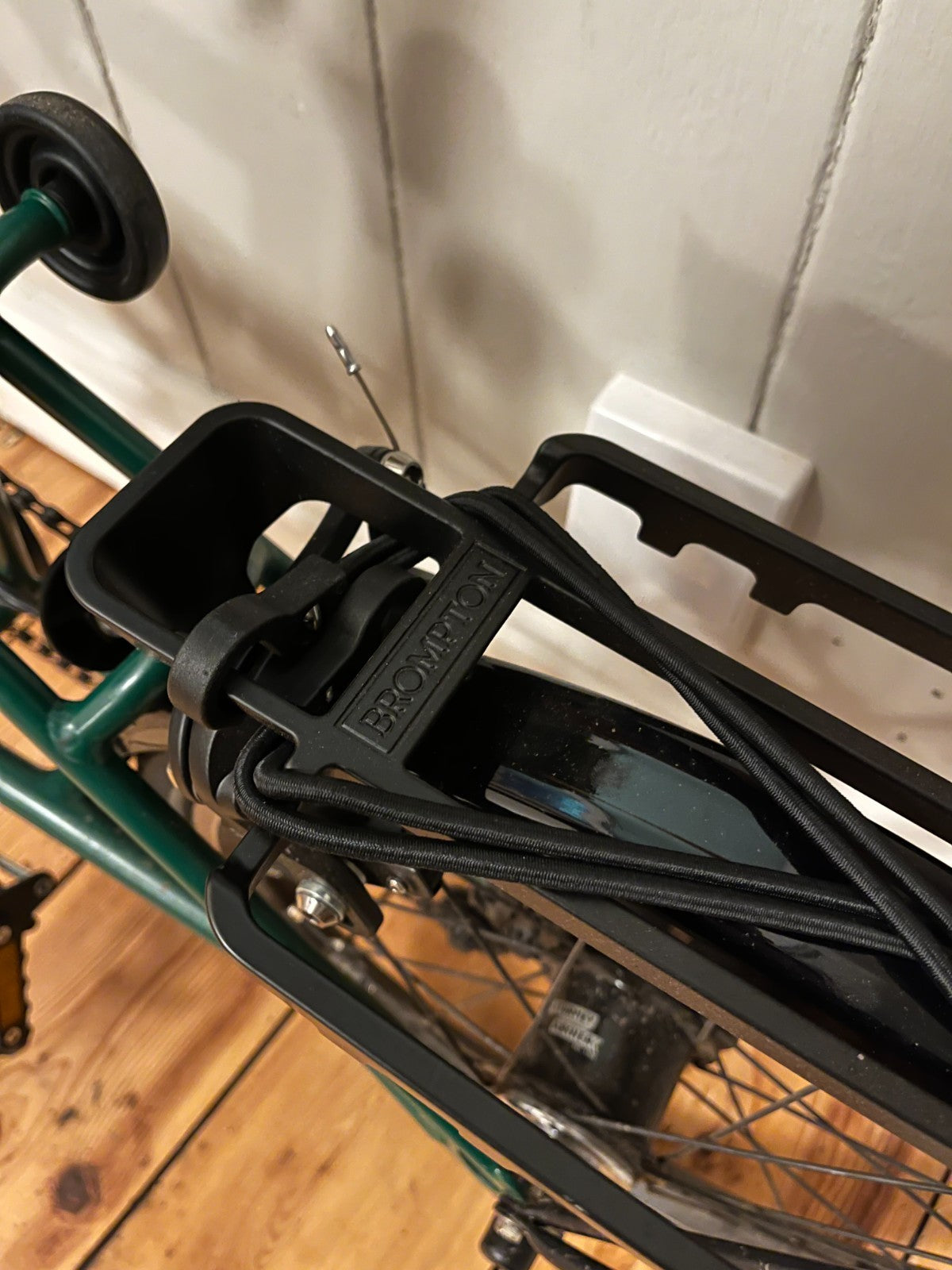 Brompton C Line 6 Speed 2023 M Handlebar Folding Bike - Racing Green/Matt Black