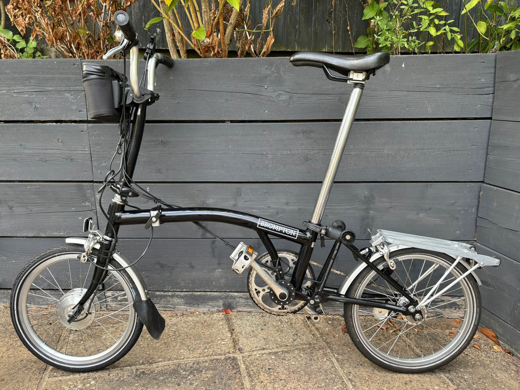 Brompton M3L Swytch Converted Folding Bicycle 3 Speed C line gloss Black