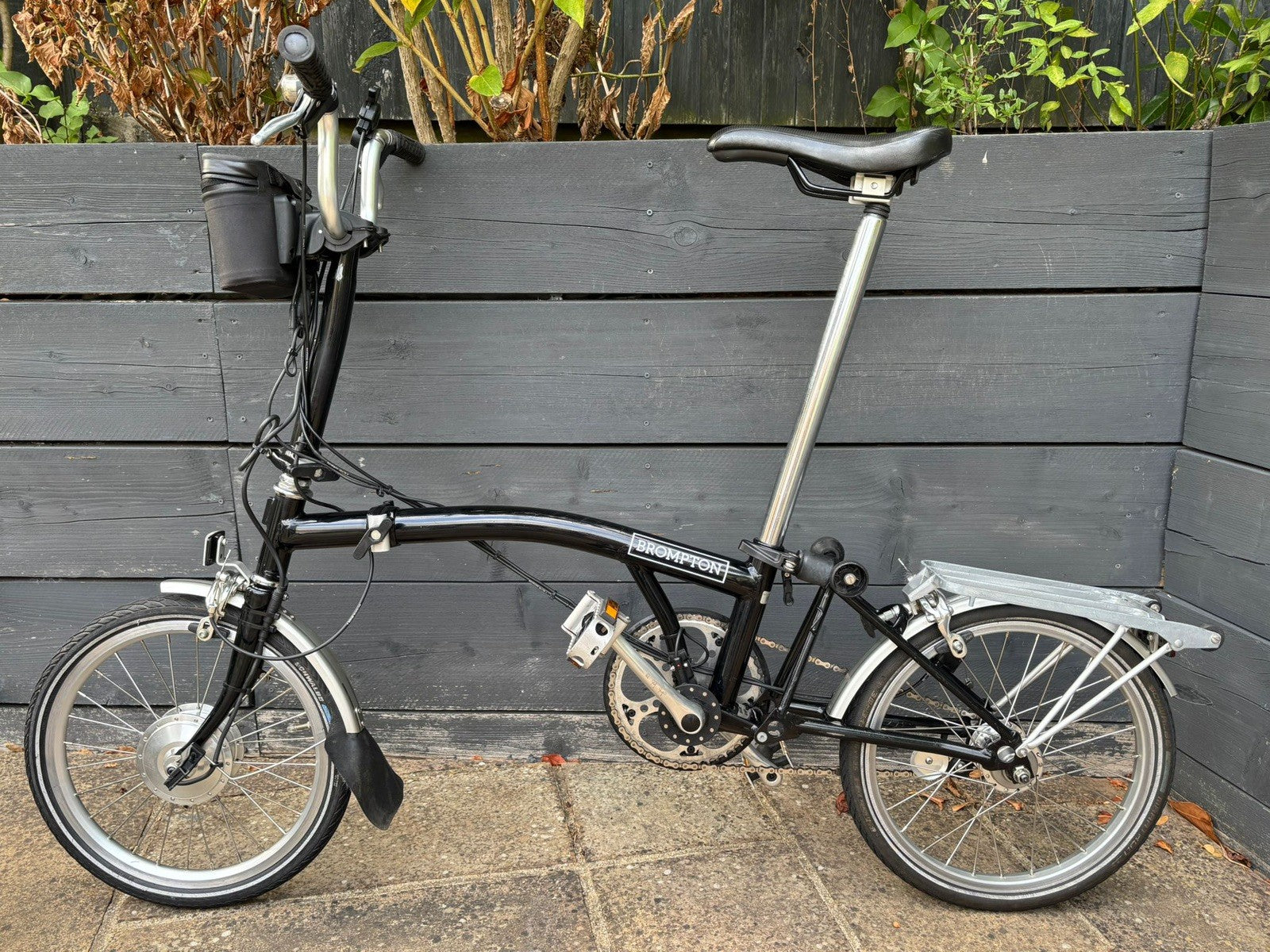 Brompton M3L Swytch Converted Folding Bicycle 3 Speed C line gloss Black
