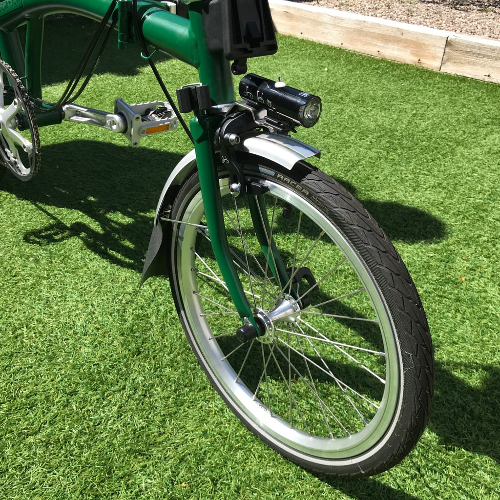 Brompton C Line folding bike 4 speed, dark green, excellent condition