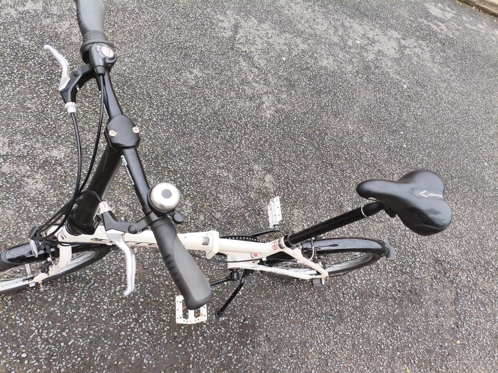 Carrera Transit Lightweight Folding Bike  Aluminium White