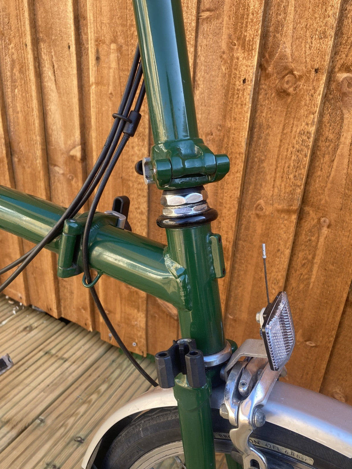 Brompton Racing Green Folding Bike 3 Speed + Outeredge Bag