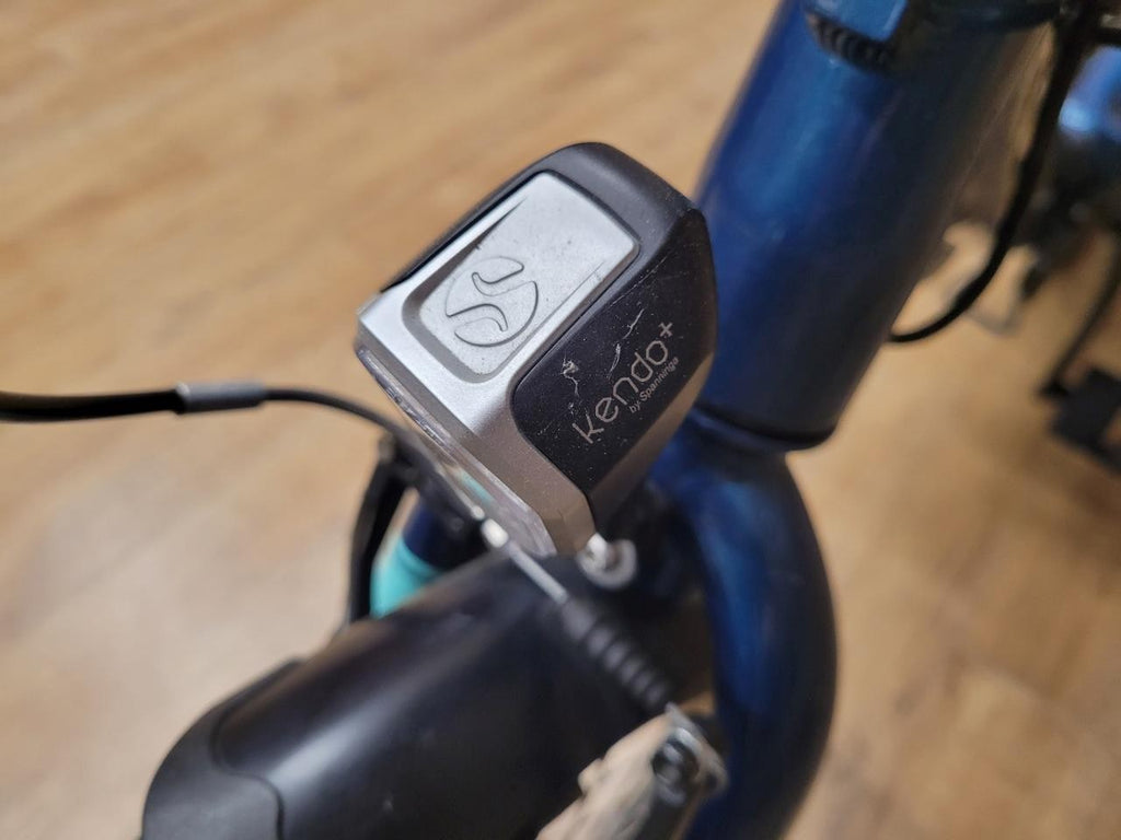 Raleigh Evo Electric Folding Bike 20 Inch Shimano Gears Blue No Battery