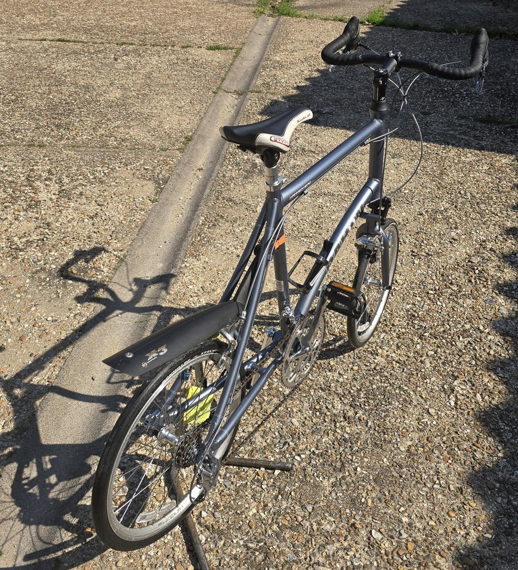 Dahon Grey Folding City Bike Drop Bars, Mudguards, Kickstand, Derailleur
