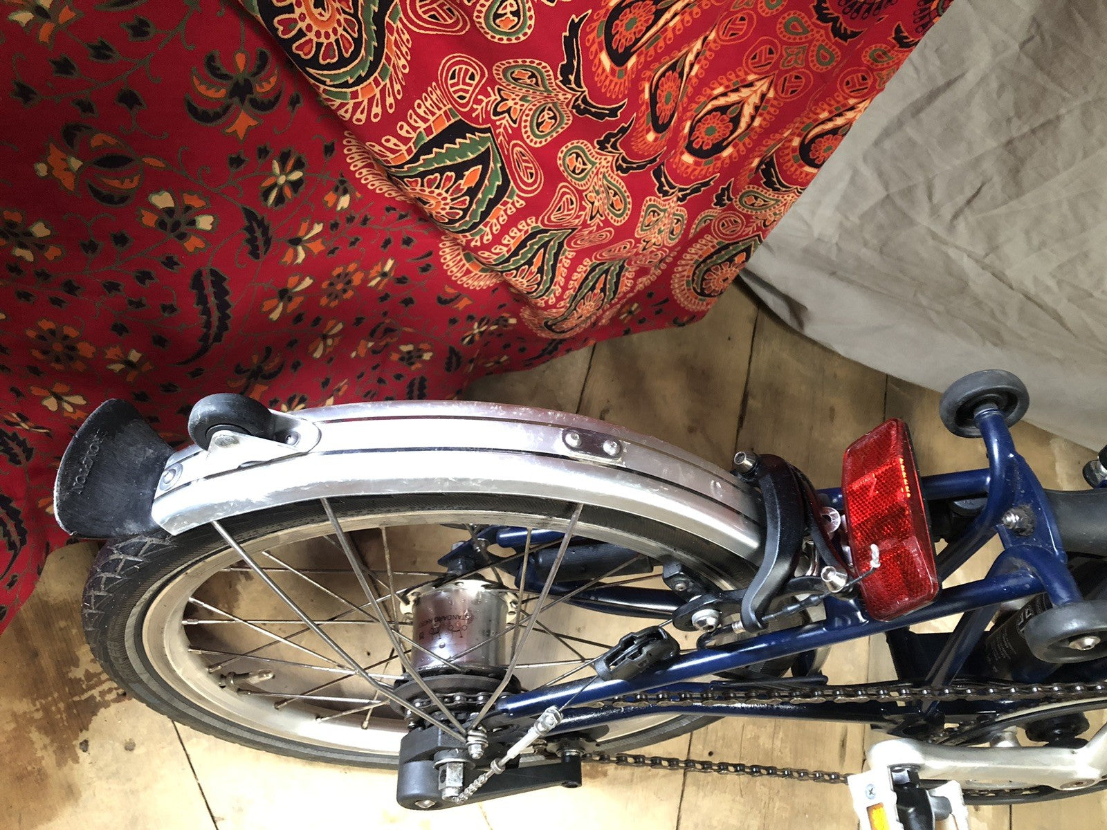 Brompton M3L 3 speed Folding Bike C-line Equivalent Tempest Blue