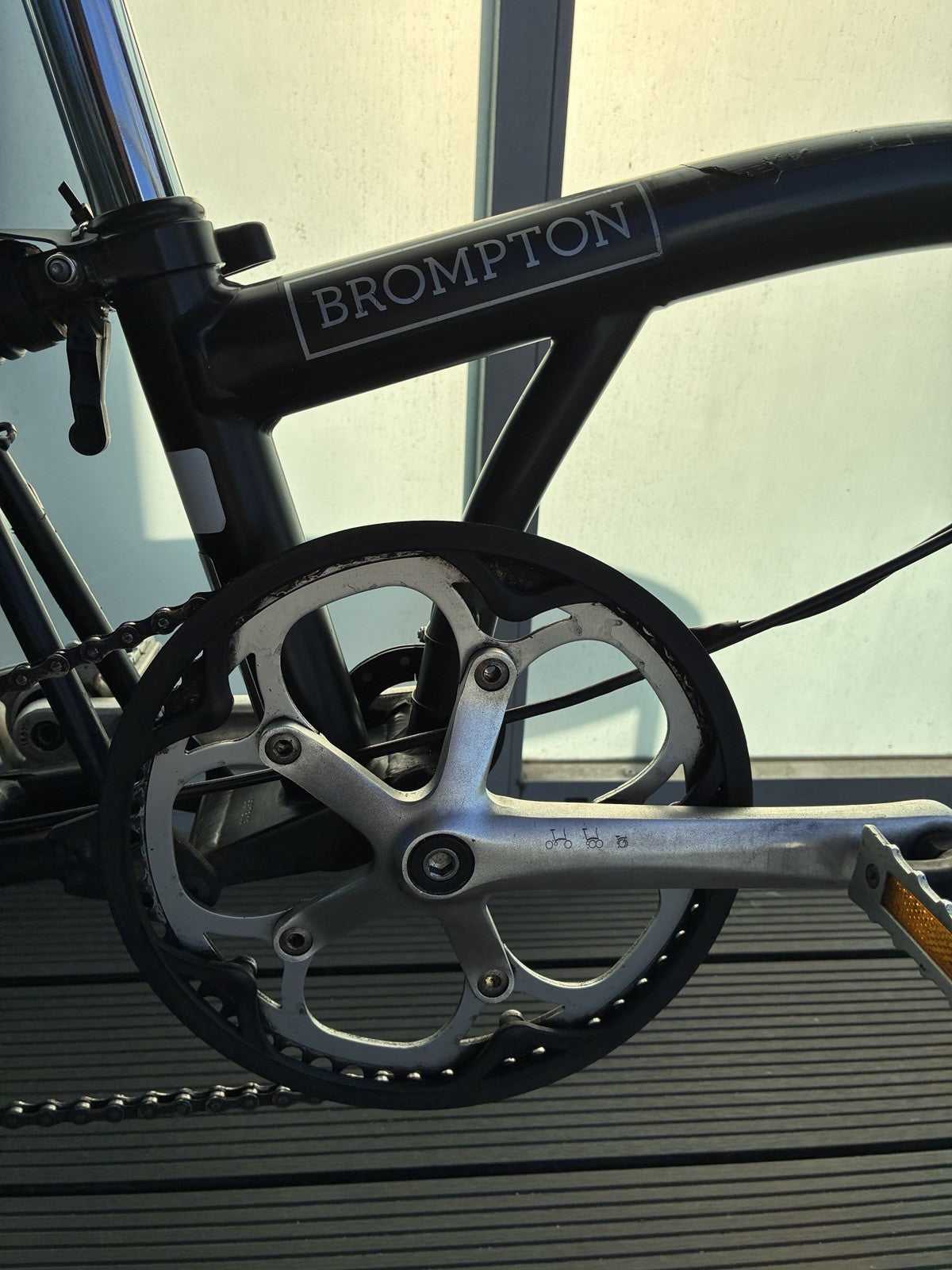 Brompton Aline 2016 single speed electric Bike with Swytch Battery System
