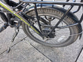 Crosscity E 20in Folding Bike Black/Green 6-Speed V-Brake Rear Rack