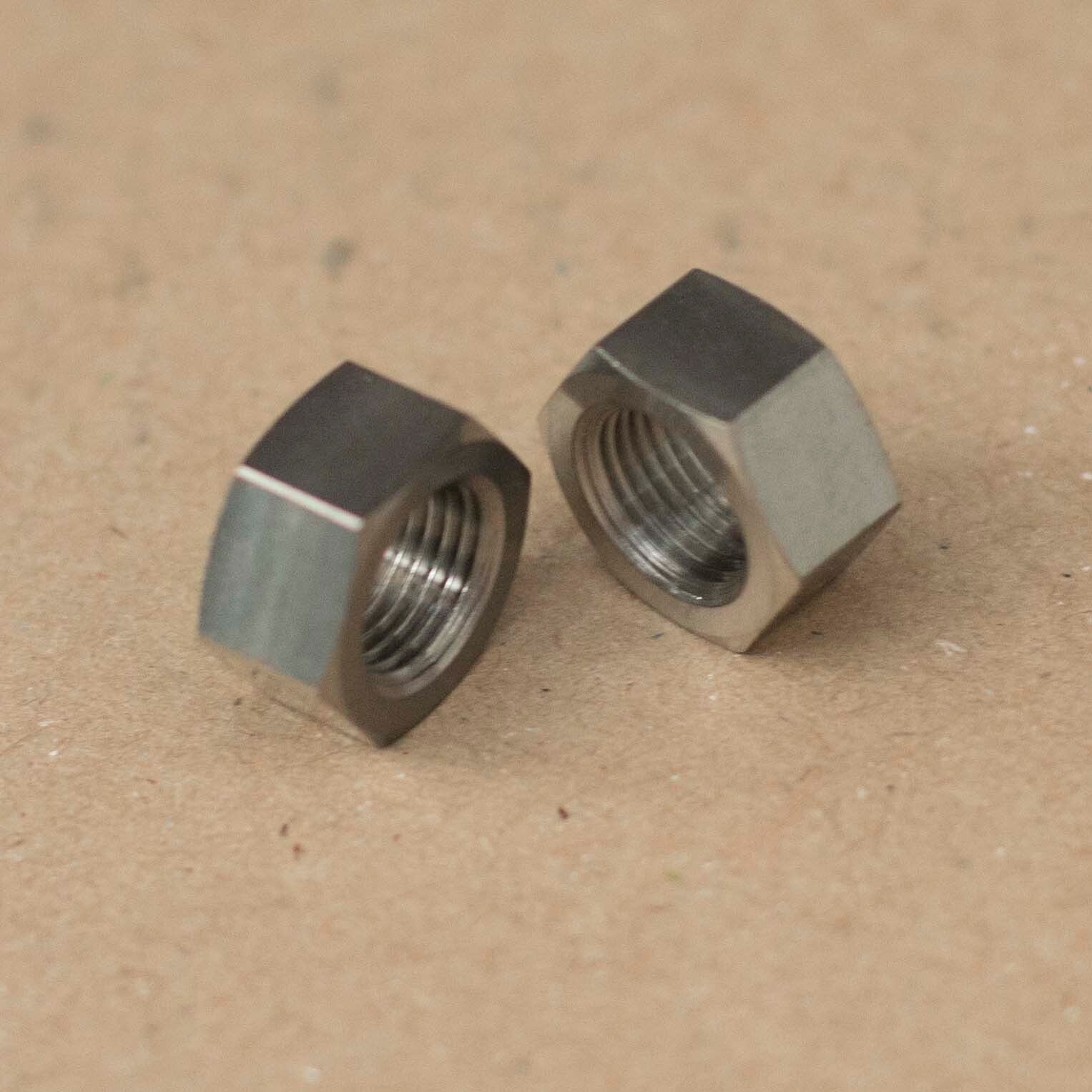 Brompton folding bike 3/6 Speed Rear Wheel Titanium Nut Pair A line B75
