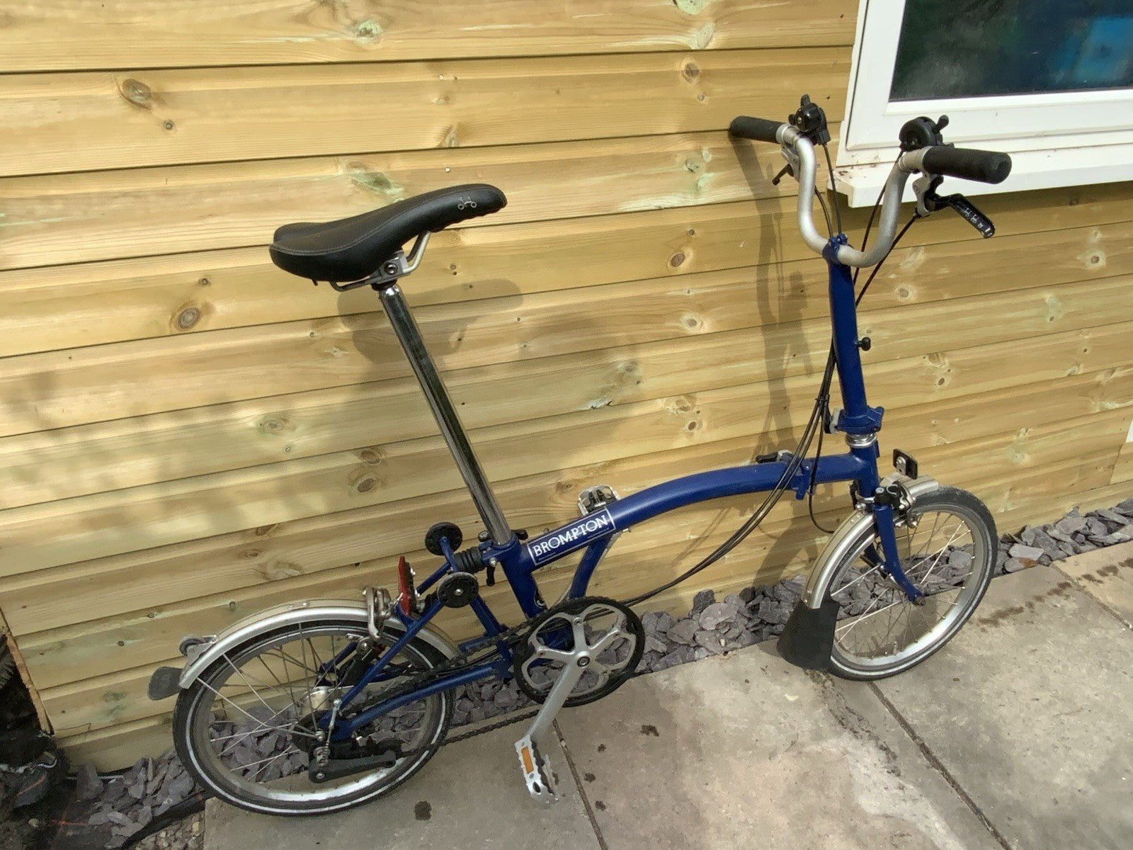 Brompton Folding Bike 3-Speed Blue,  A Bit Dusty As Has Been In Storage A While
