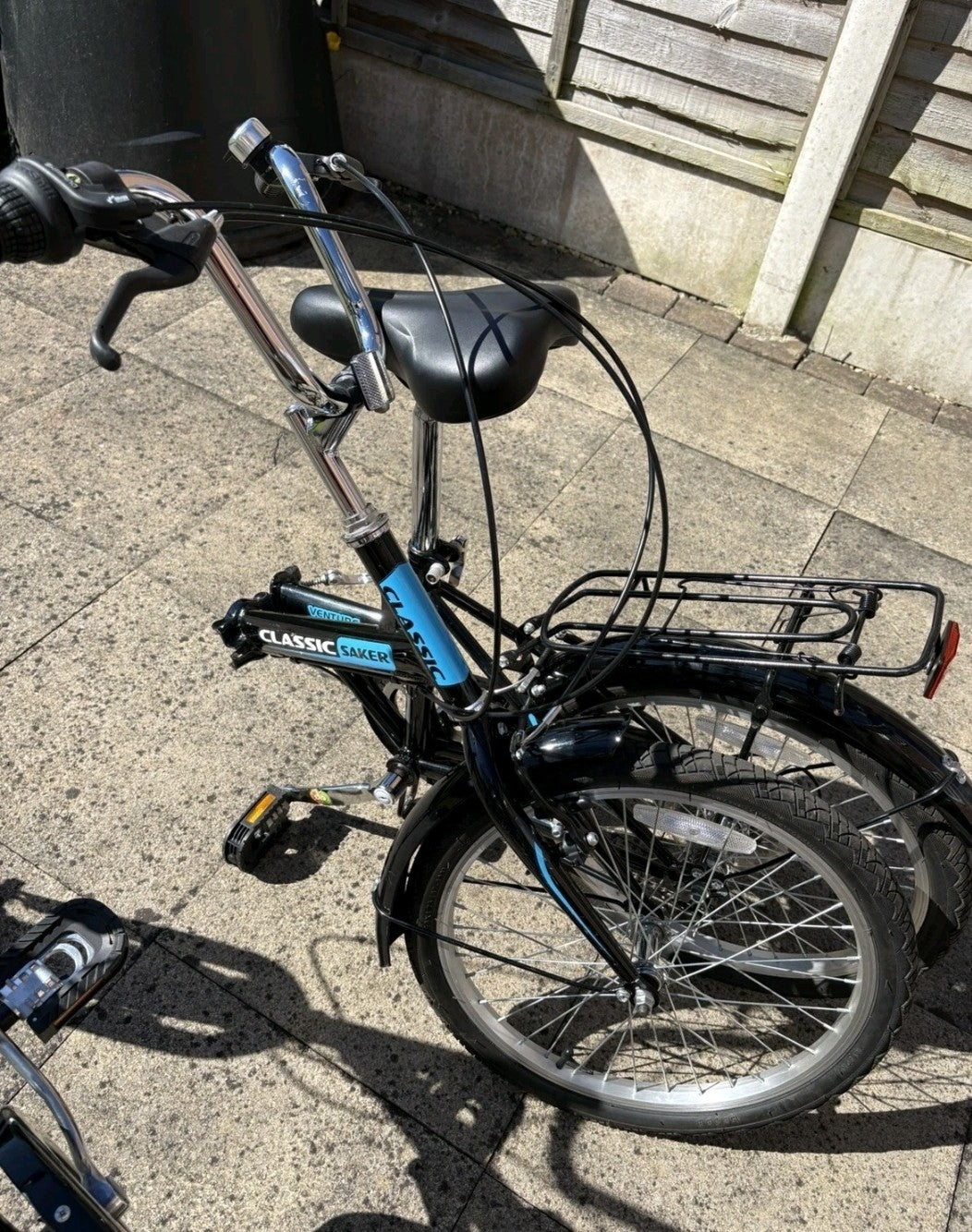 2 x Adults Black Classic Saker Folding Bike Venture Series 20" Shimano 6-speed