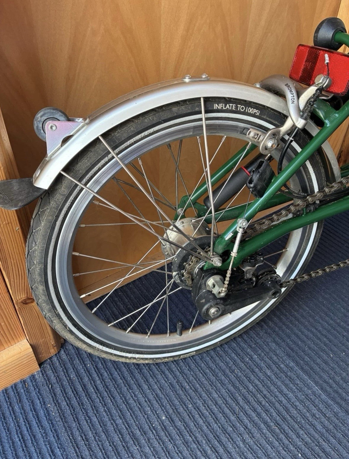 Brompton C-Line 6-Speed Folding Bike – Green – Excellent Condition