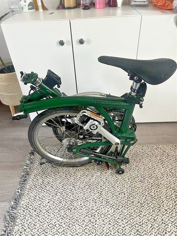 Brompton M6L 6-Speed Folding Bike - Racing Green - Excellent Condition - Brooks