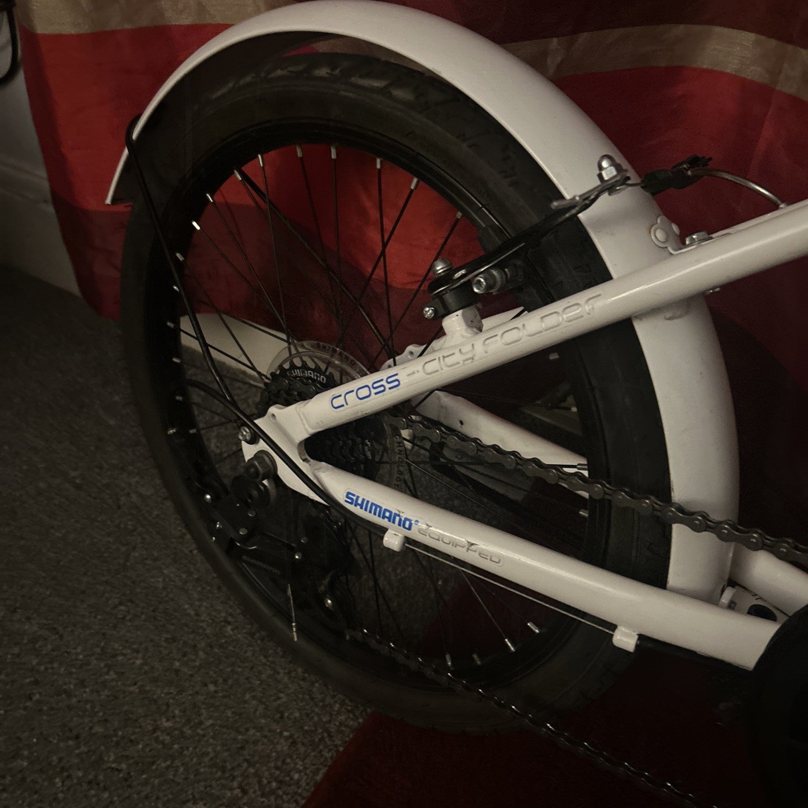 Cross CRF300 alloy folding bike 20in white colour