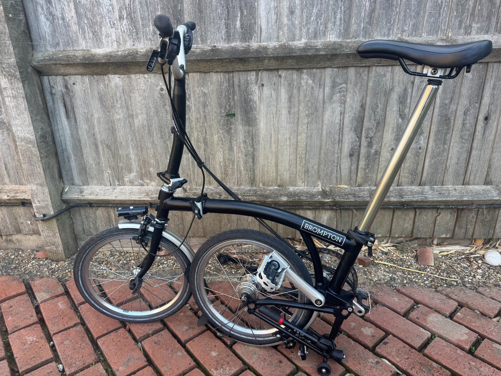 Brompton M6L 6 Speed Folding Bike Black 2019 M Type Mudguards