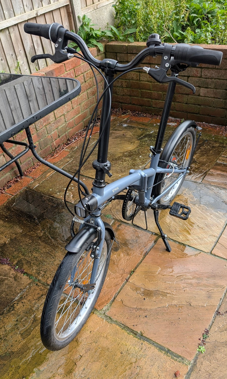 Btwin Folding Bike Fold 120 - Grey - Used Excellent condition 6 speed