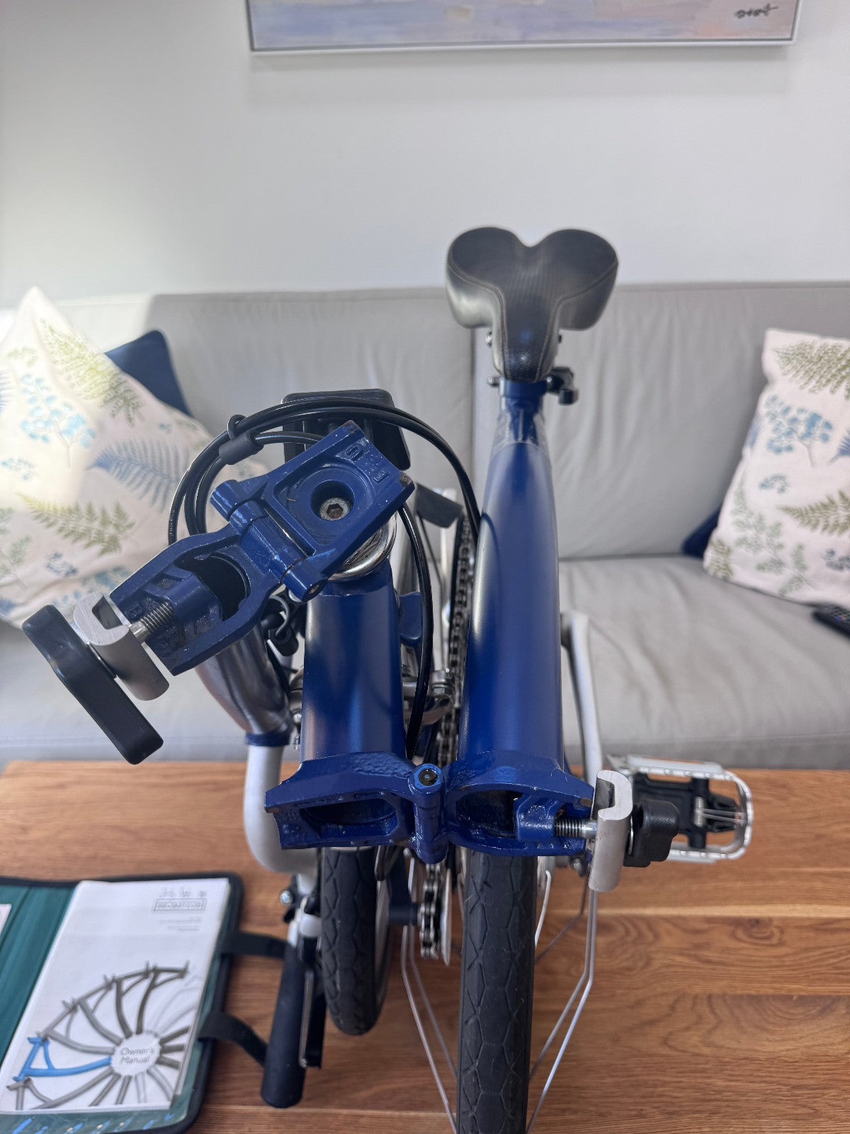 Brompton Folding Bicycle  - Blue - Original Paperwork included - Nice Condition!
