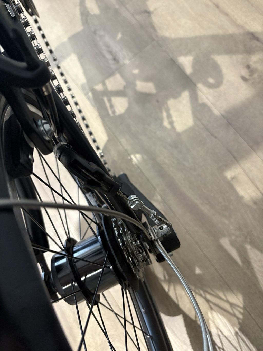 Brompton P Line Explore 12-Speed Mid Handlebar Folding Bike 2024 Midnight Black