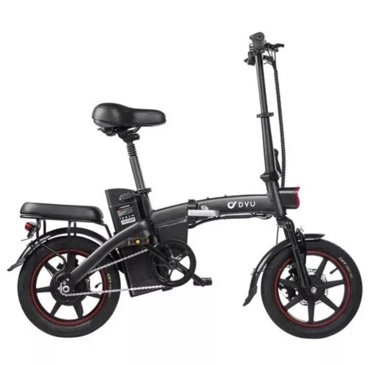DYU A5 14” ALUMINIUM ALLOY Folding BIKE PEDAL ASSIST 36v7.5AH LED DISPLAY 22.4kg
